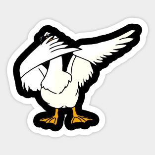 Dabbing goose Sticker